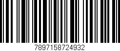 Código de barras (EAN, GTIN, SKU, ISBN): '7897158724932'