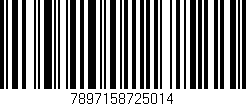 Código de barras (EAN, GTIN, SKU, ISBN): '7897158725014'