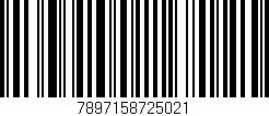 Código de barras (EAN, GTIN, SKU, ISBN): '7897158725021'