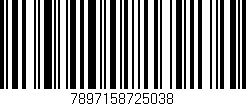 Código de barras (EAN, GTIN, SKU, ISBN): '7897158725038'