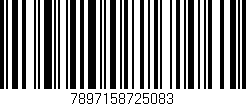 Código de barras (EAN, GTIN, SKU, ISBN): '7897158725083'