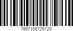 Código de barras (EAN, GTIN, SKU, ISBN): '7897158725120'