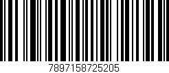 Código de barras (EAN, GTIN, SKU, ISBN): '7897158725205'
