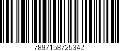 Código de barras (EAN, GTIN, SKU, ISBN): '7897158725342'