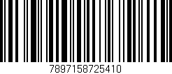 Código de barras (EAN, GTIN, SKU, ISBN): '7897158725410'