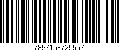 Código de barras (EAN, GTIN, SKU, ISBN): '7897158725557'