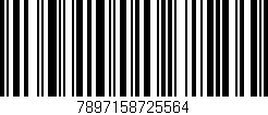 Código de barras (EAN, GTIN, SKU, ISBN): '7897158725564'