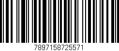 Código de barras (EAN, GTIN, SKU, ISBN): '7897158725571'