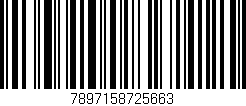 Código de barras (EAN, GTIN, SKU, ISBN): '7897158725663'