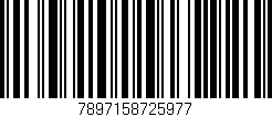 Código de barras (EAN, GTIN, SKU, ISBN): '7897158725977'