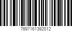 Código de barras (EAN, GTIN, SKU, ISBN): '7897161392012'