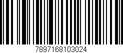 Código de barras (EAN, GTIN, SKU, ISBN): '7897168103024'