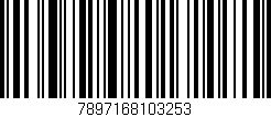 Código de barras (EAN, GTIN, SKU, ISBN): '7897168103253'