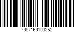 Código de barras (EAN, GTIN, SKU, ISBN): '7897168103352'