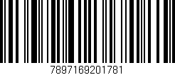 Código de barras (EAN, GTIN, SKU, ISBN): '7897169201781'