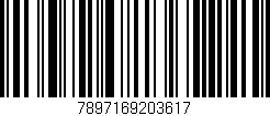 Código de barras (EAN, GTIN, SKU, ISBN): '7897169203617'