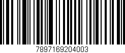 Código de barras (EAN, GTIN, SKU, ISBN): '7897169204003'
