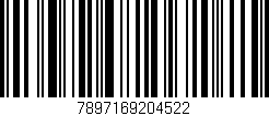 Código de barras (EAN, GTIN, SKU, ISBN): '7897169204522'