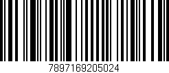 Código de barras (EAN, GTIN, SKU, ISBN): '7897169205024'