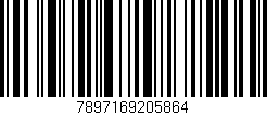 Código de barras (EAN, GTIN, SKU, ISBN): '7897169205864'