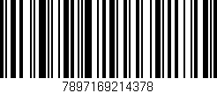Código de barras (EAN, GTIN, SKU, ISBN): '7897169214378'