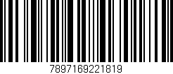 Código de barras (EAN, GTIN, SKU, ISBN): '7897169221819'
