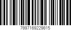 Código de barras (EAN, GTIN, SKU, ISBN): '7897169229815'