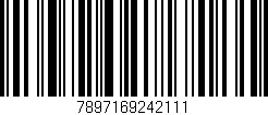 Código de barras (EAN, GTIN, SKU, ISBN): '7897169242111'