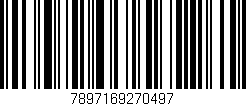 Código de barras (EAN, GTIN, SKU, ISBN): '7897169270497'