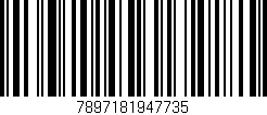 Código de barras (EAN, GTIN, SKU, ISBN): '7897181947735'