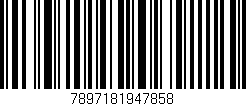 Código de barras (EAN, GTIN, SKU, ISBN): '7897181947858'