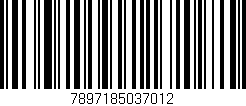 Código de barras (EAN, GTIN, SKU, ISBN): '7897185037012'