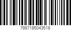 Código de barras (EAN, GTIN, SKU, ISBN): '7897185043518'