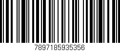 Código de barras (EAN, GTIN, SKU, ISBN): '7897185935356'