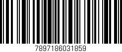Código de barras (EAN, GTIN, SKU, ISBN): '7897186031859'