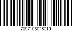 Código de barras (EAN, GTIN, SKU, ISBN): '7897186075310'