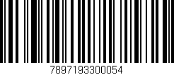 Código de barras (EAN, GTIN, SKU, ISBN): '7897193300054'