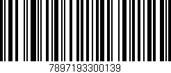 Código de barras (EAN, GTIN, SKU, ISBN): '7897193300139'