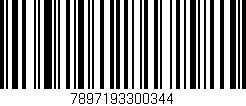 Código de barras (EAN, GTIN, SKU, ISBN): '7897193300344'
