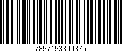 Código de barras (EAN, GTIN, SKU, ISBN): '7897193300375'