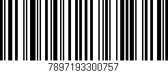 Código de barras (EAN, GTIN, SKU, ISBN): '7897193300757'