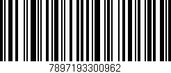 Código de barras (EAN, GTIN, SKU, ISBN): '7897193300962'