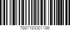 Código de barras (EAN, GTIN, SKU, ISBN): '7897193301198'