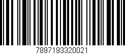 Código de barras (EAN, GTIN, SKU, ISBN): '7897193320021'