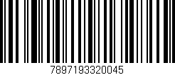 Código de barras (EAN, GTIN, SKU, ISBN): '7897193320045'