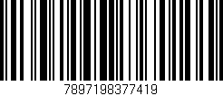 Código de barras (EAN, GTIN, SKU, ISBN): '7897198377419'