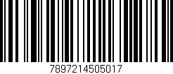 Código de barras (EAN, GTIN, SKU, ISBN): '7897214505017'