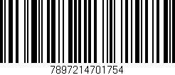 Código de barras (EAN, GTIN, SKU, ISBN): '7897214701754'