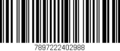Código de barras (EAN, GTIN, SKU, ISBN): '7897222402988'