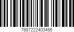 Código de barras (EAN, GTIN, SKU, ISBN): '7897222403466'